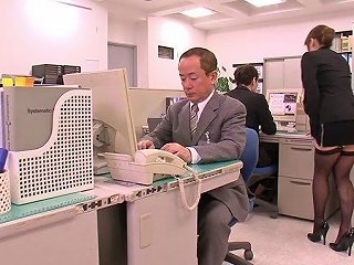 BravoTeens Video - Horny Asian Boss Lady Can't Hold It Anymore In Her Office